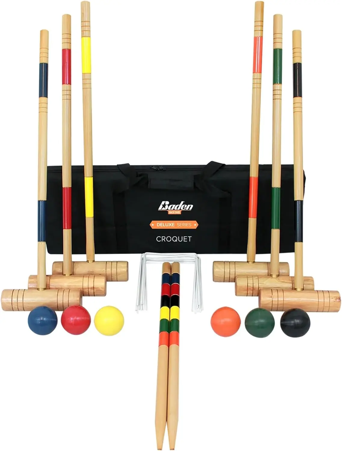 Premium 29-Inch Croquet Set with 6 Mallets, Balls, Wickets & Carrying Bag for Outdoor Fun
Premium 29-Inch Croquet Set with 6 Mallets, Balls, Wickets & Carrying Bag for Outdoor Fun