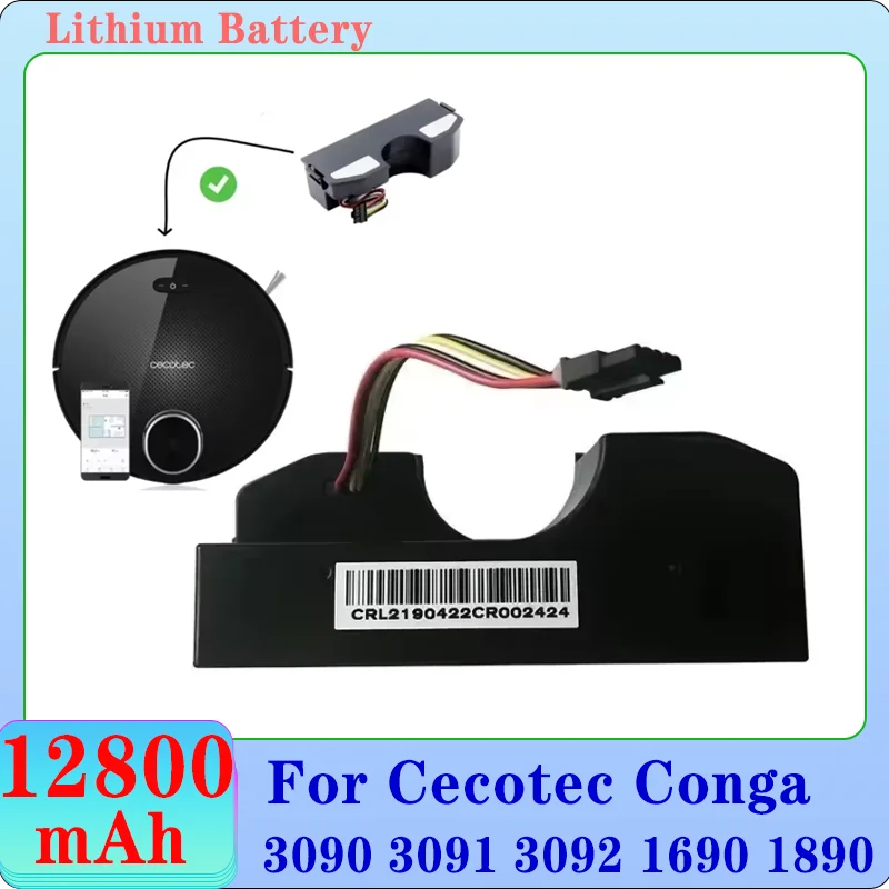NEW Battery Conga 3090 cecotec Replacement For CONGA 3091 3092 1690 1890 2090 Robot Vacuum Cleaner Accessories Spare Parts
NEW Battery Conga 3090 cecotec Replacement For CONGA 3091 3092 1690 1890 2090 Robot Vacuum Cleaner Accessories Spare Parts