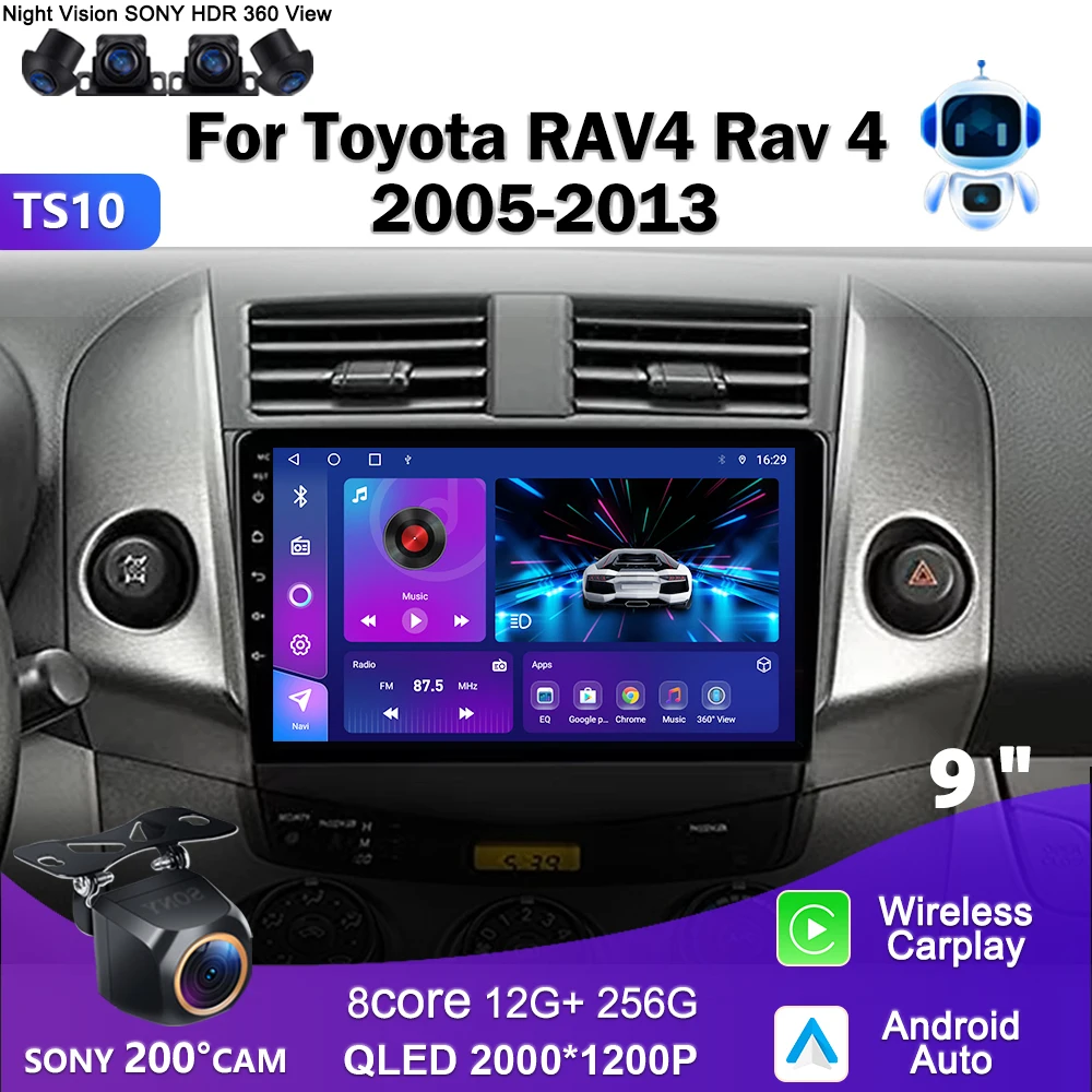 Android 14 Car Video For Toyota RAV4 Rav 4 2005-2013 Multimedia Player No 2 Din Carplay DSP Navigation GPS stereo DVD Screen 5H
Android 14 Car Video For Toyota RAV4 Rav 4 2005-2013 Multimedia Player No 2 Din Carplay DSP Navigation GPS stereo DVD Screen 5H