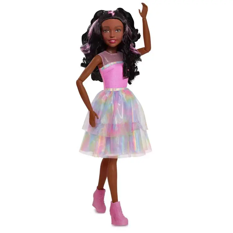 African Black Dolls High Quality Big Size 28 Inch Joints Removable Female Doll Body Long Hair Head For Girls DIY Birthday Gifts
African Black Dolls High Quality Big Size 28 Inch Joints Removable Female Doll Body Long Hair Head For Girls DIY Birthday Gifts