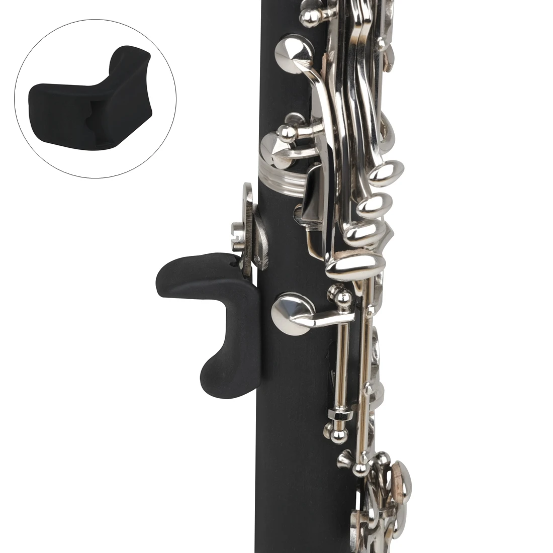 Silicone Clarinet Thumb Rest Rubber Cushion for Oboe Clarinet Instruments 1.5mm / 2mm / 3.5mm Opening Thickness
Silicone Clarinet Thumb Rest Rubber Cushion for Oboe Clarinet Instruments 1.5mm / 2mm / 3.5mm Opening Thickness