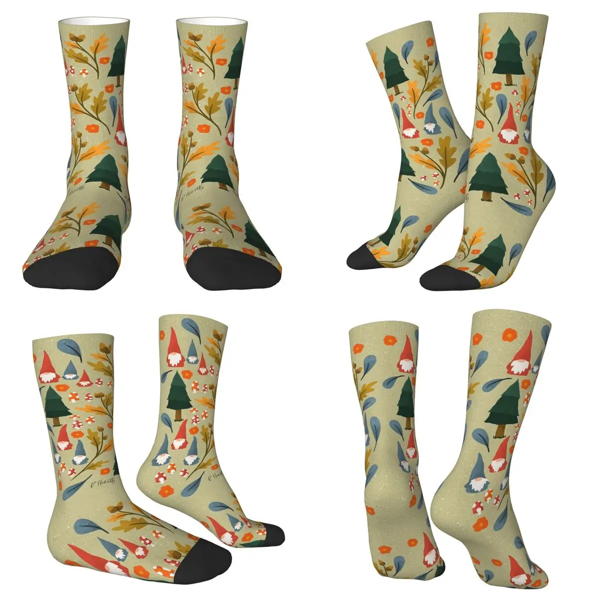 Лесные гномы на зеленых носках, супер мягкие чулки в стиле Харадзюку, всесезонные длинные носки, аксессуары для мужчин и женщин, рождественские подарки
Лесные гномы на зеленых носках, супер мягкие чулки в стиле Харадзюку, всесезонные длинные носки, аксессуары для мужчин и женщин, рождественские подарки