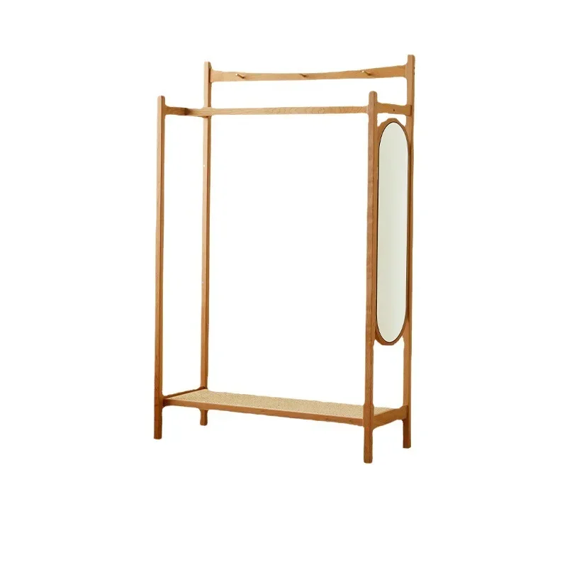 Coat rack floor-to-ceiling bedroom Nordic cherry wood living room mirror integrated household entrance solid wood hanger
Coat rack floor-to-ceiling bedroom Nordic cherry wood living room mirror integrated household entrance solid wood hanger