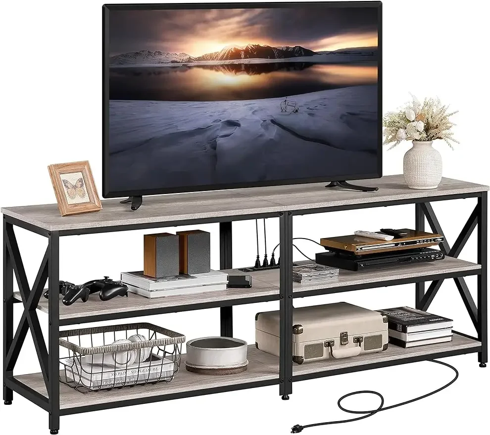 TV Stand for 75In TV,3 Tiers Storage TV Cabinet Entertainment Center,Retro 63In Long Console Table, Gray/Rustic Brown
TV Stand for 75In TV,3 Tiers Storage TV Cabinet Entertainment Center,Retro 63In Long Console Table, Gray/Rustic Brown