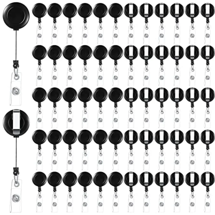 200 Pcs Retractable Badge Reels Bulk Retractable Badge Holders with Clips ID Holder Key Ring Clip for Office Worker Students Te
200 Pcs Retractable Badge Reels Bulk Retractable Badge Holders with Clips ID Holder Key Ring Clip for Office Worker Students Te