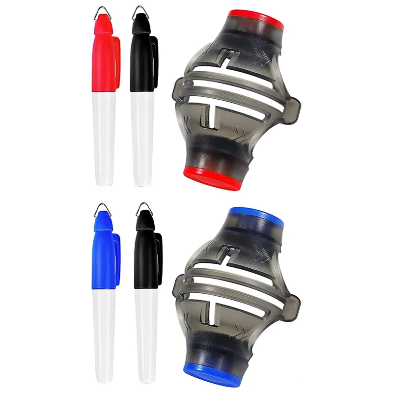 Golf Ball Line Marker Drawing Tool And Mark Pens Set Template Alignment Putting Marking Liner 360-Degree Rotation Tools Blue&Red
Golf Ball Line Marker Drawing Tool And Mark Pens Set Template Alignment Putting Marking Liner 360-Degree Rotation Tools Blue&Red
