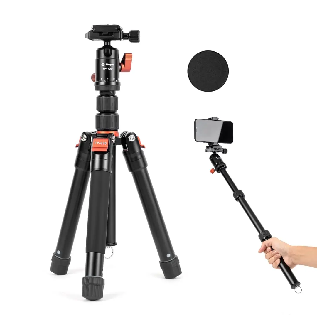 Fotopro Compact Camera Tripod Portable Phone Magnetic Stand Detachable Selfie Stick for Travel Video Shooting Concerts
Fotopro Compact Camera Tripod Portable Phone Magnetic Stand Detachable Selfie Stick for Travel Video Shooting Concerts
