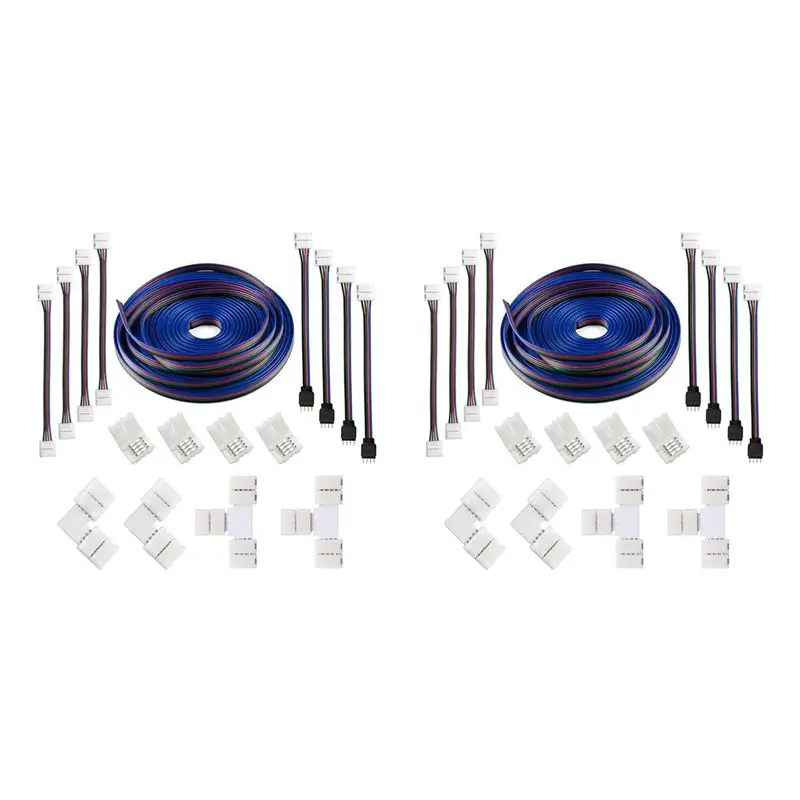 ABRE-2 Set 16.4FT(5M) 4-Pin RGB LED Strip Extension Cable,LED Strips Connectors Kits For 5050 Flexible RGB LED Strip Light
ABRE-2 Set 16.4FT(5M) 4-Pin RGB LED Strip Extension Cable,LED Strips Connectors Kits For 5050 Flexible RGB LED Strip Light