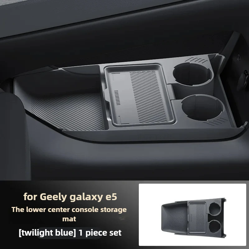 For Geely E5 EX5 E.MAS 7 Car Central Console Lower Storage Box with Cover, Silicone Anti-slip Organizer Tray Box Cup Holder
For Geely E5 EX5 E.MAS 7 Car Central Console Lower Storage Box with Cover, Silicone Anti-slip Organizer Tray Box Cup Holder