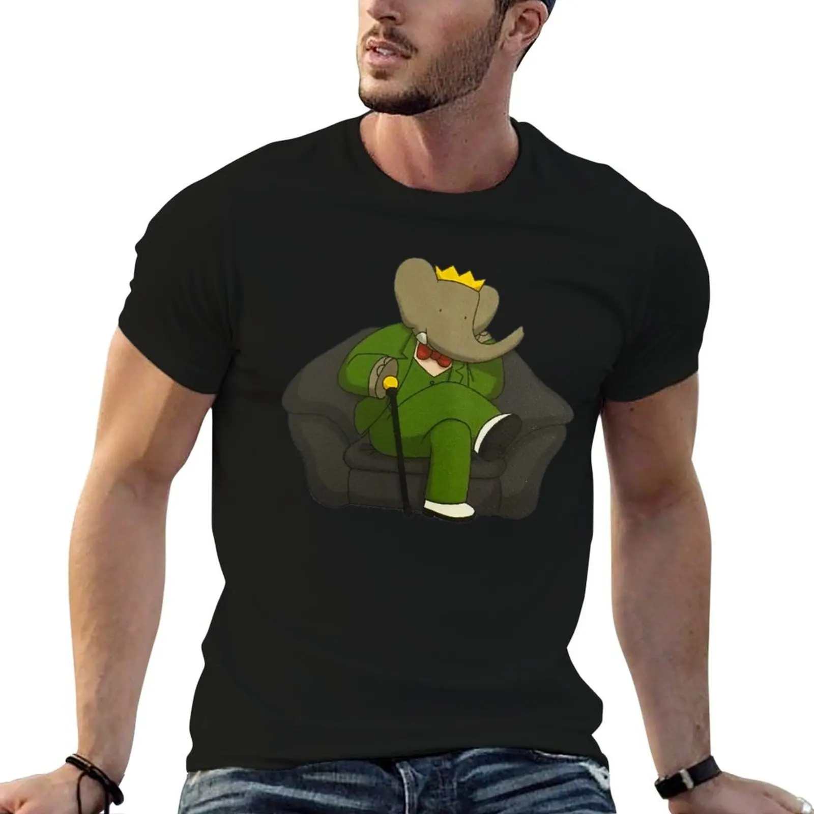 Babar in a chair T-Shirt printed t shirts for man t shirt men 100% cotton luxury brand t shirts for man cotton T-Shirt
Babar in a chair T-Shirt printed t shirts for man t shirt men 100% cotton luxury brand t shirts for man cotton T-Shirt