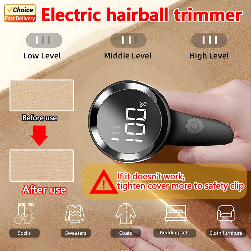 Электрический триммер для волос, бритва для одежды, перезаряжаемый светодиодный дисплей, средство для удаления ворса для одежды, свитера, куртки, портативное домашнее использование
Электрический триммер для волос, бритва для одежды, перезаряжаемый светодиодный дисплей, средство для удаления ворса для одежды, свитера, куртки, портативное домашнее использование