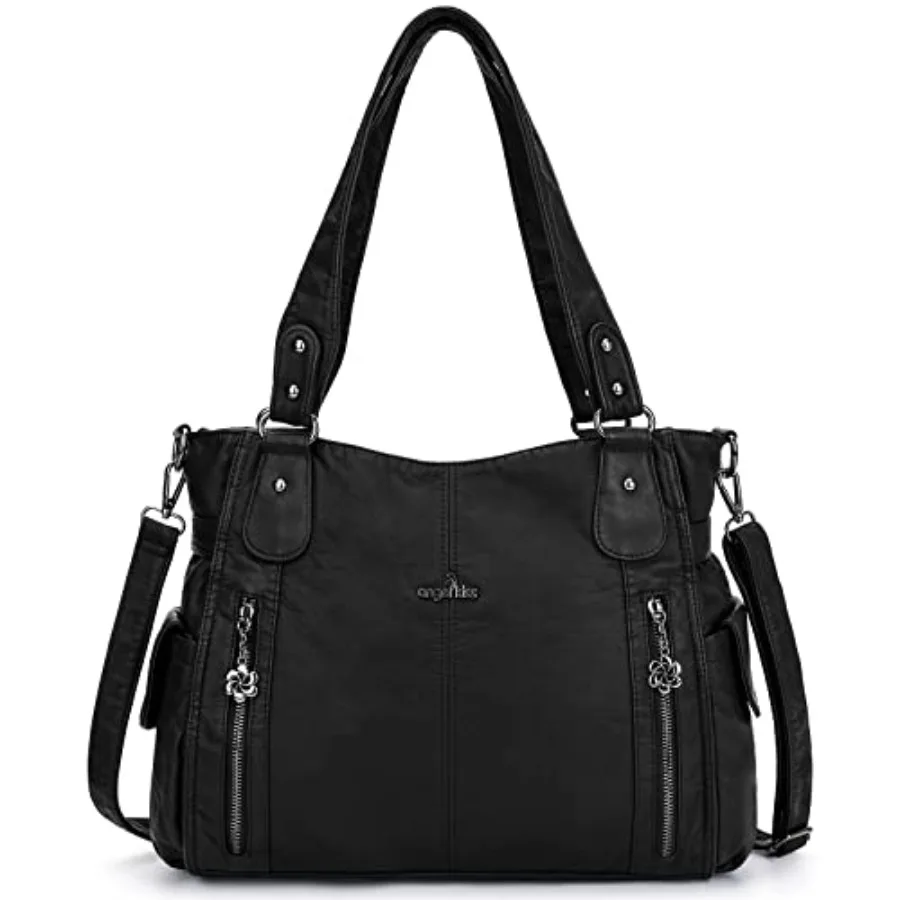 Angel Kiss Handbags for Womens Top-Handle Hobo Purse Roomy Casual Shoulder Bags PU Tote Satchel Purse for Women
Angel Kiss Handbags for Womens Top-Handle Hobo Purse Roomy Casual Shoulder Bags PU Tote Satchel Purse for Women