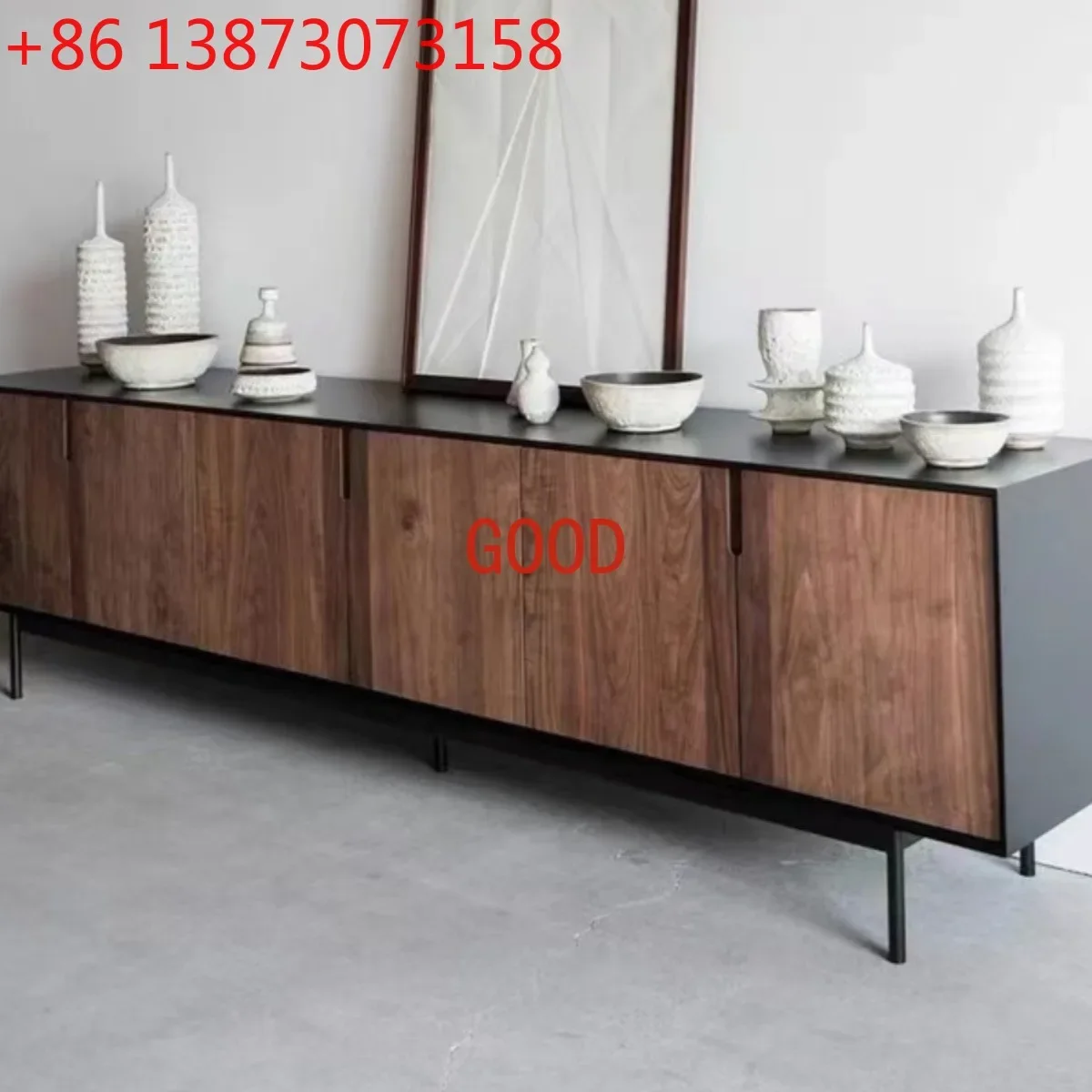 Modern simple bedroom small apartment living room light luxury high cabinet solid wood TV cabinet
Modern simple bedroom small apartment living room light luxury high cabinet solid wood TV cabinet