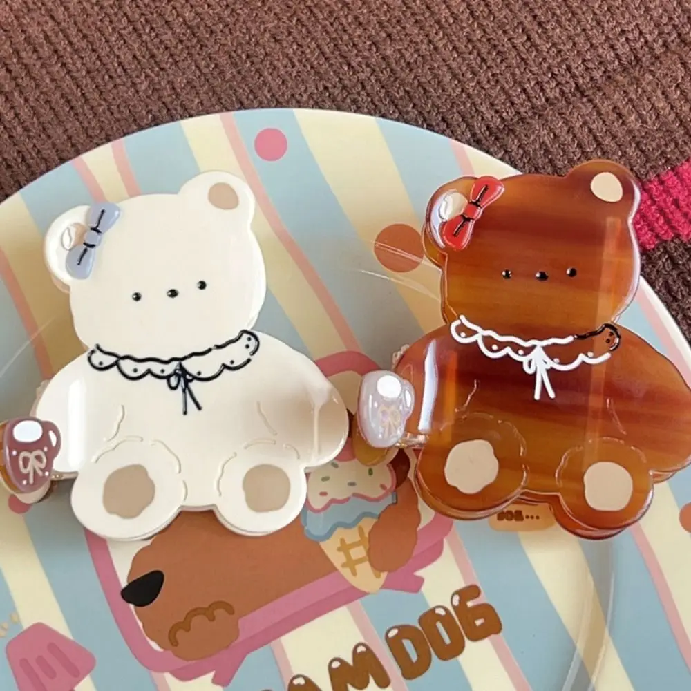 Lovely Kawaii Cartoon Bear Shark Clip Bow Sweet Acetic Acid Hair Claw Brown Hair Accessories Hair Clip Female
Lovely Kawaii Cartoon Bear Shark Clip Bow Sweet Acetic Acid Hair Claw Brown Hair Accessories Hair Clip Female