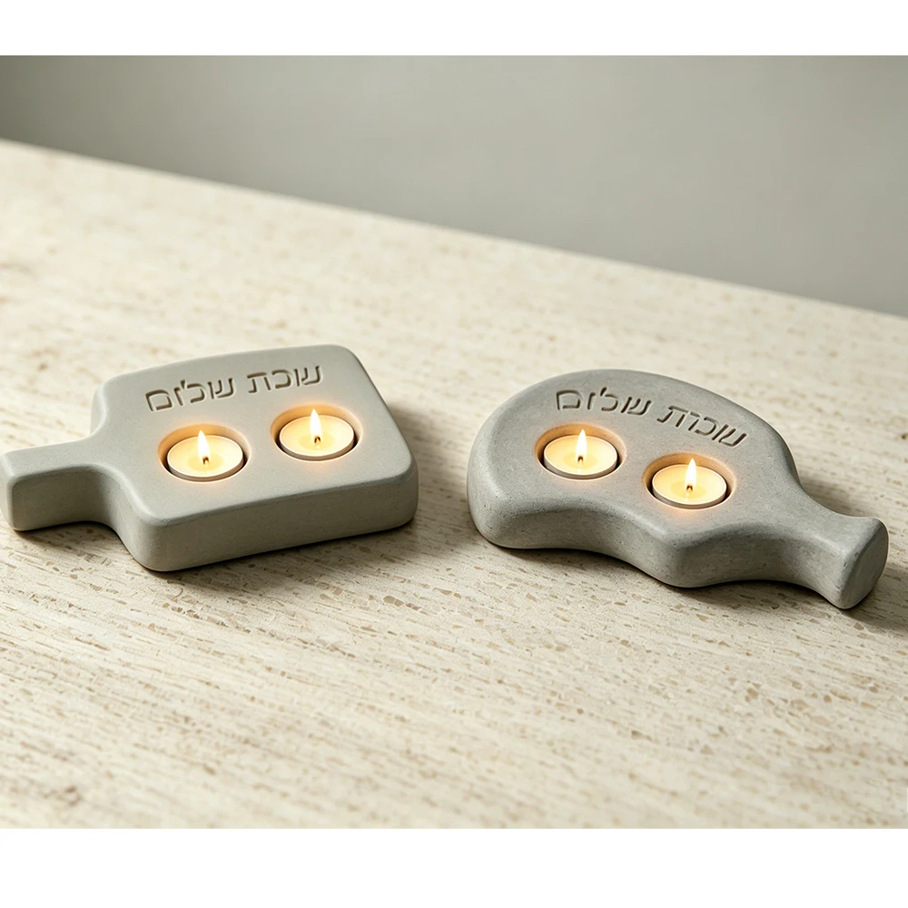 Jewish Holiday Candle Holder Silicone Mold, Shabbat Shalom Decor Resin Mold, Handmade Judaica Craft Tool for DIY Home Decor
Jewish Holiday Candle Holder Silicone Mold, Shabbat Shalom Decor Resin Mold, Handmade Judaica Craft Tool for DIY Home Decor