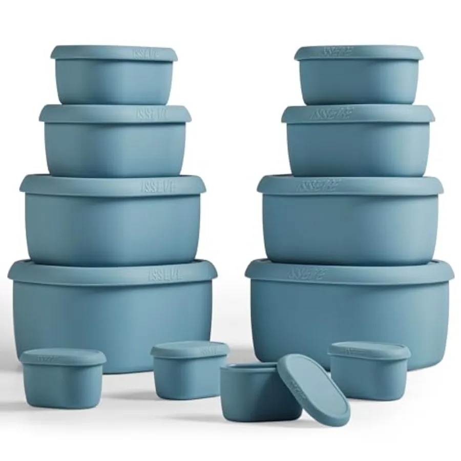 12Pcs/Set Nesting Silicone Food Storage Containers with Lids BPA Free Reusable Meal Prep Silicone Containers Airtight Freezer D
12Pcs/Set Nesting Silicone Food Storage Containers with Lids BPA Free Reusable Meal Prep Silicone Containers Airtight Freezer D