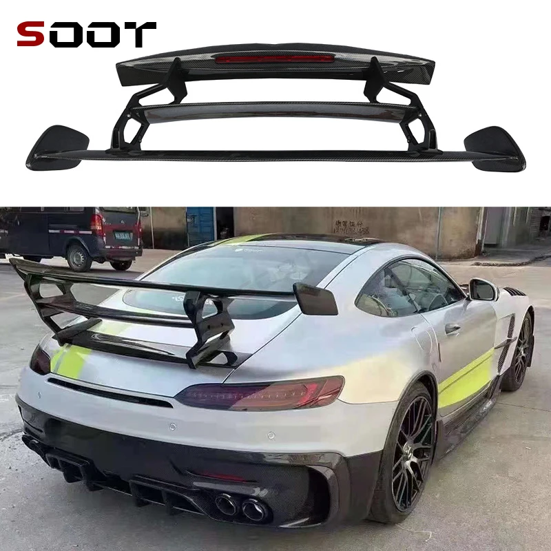 For Mercedes-Benz AMG GT GTR GTS Carbon Fiber Spoiler Tail fins Rear Trunk Spoiler Guide Wing Rear Wing Upgrade body kit
For Mercedes-Benz AMG GT GTR GTS Carbon Fiber Spoiler Tail fins Rear Trunk Spoiler Guide Wing Rear Wing Upgrade body kit