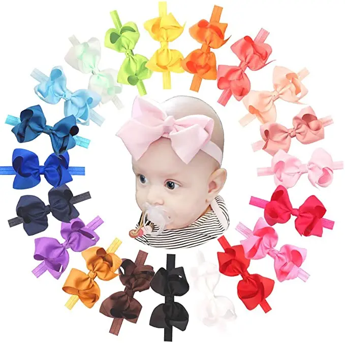 20 Pieces Baby Girls Headbands 4.5 Inches Hair Bows Headbands for Newborn Infants and Toddlers
20 Pieces Baby Girls Headbands 4.5 Inches Hair Bows Headbands for Newborn Infants and Toddlers