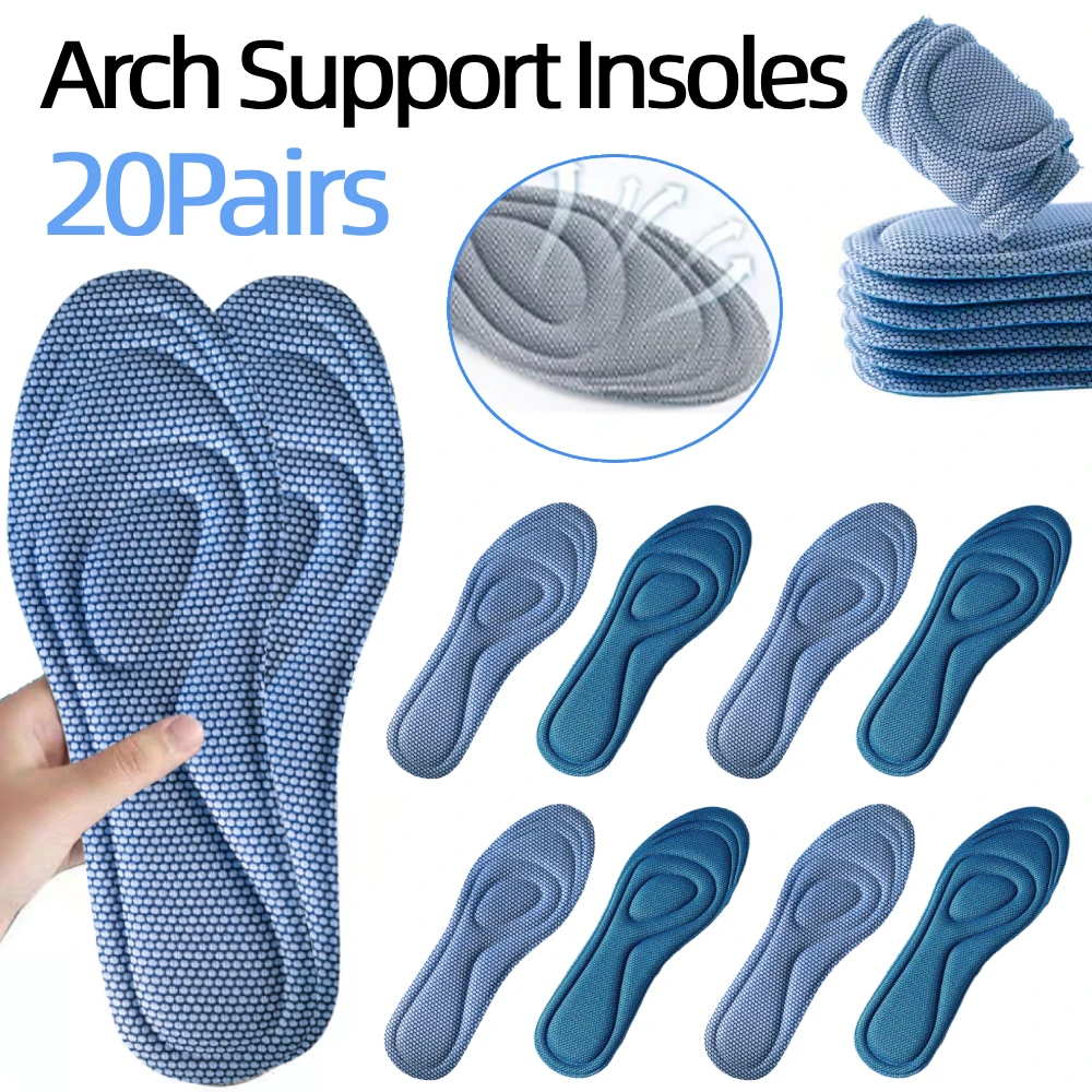 20Pairs Shoe Insoles Breathable Arch Support Insoles Sweat Absorption Orthopedic Insoles Shock Absorbant Cushion for Men Women
20Pairs Shoe Insoles Breathable Arch Support Insoles Sweat Absorption Orthopedic Insoles Shock Absorbant Cushion for Men Women