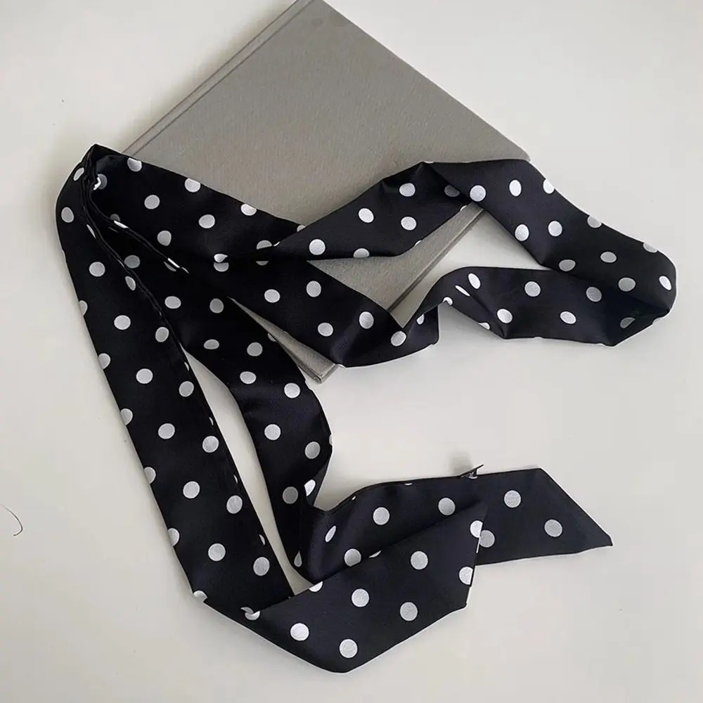 Sweet Ribbon Polka Dot Scarf Retro Thin Scarf Headband Dressing Decoration Hair Accessories Long Scarves Sun Hat Trim Decoration
Sweet Ribbon Polka Dot Scarf Retro Thin Scarf Headband Dressing Decoration Hair Accessories Long Scarves Sun Hat Trim Decoration
