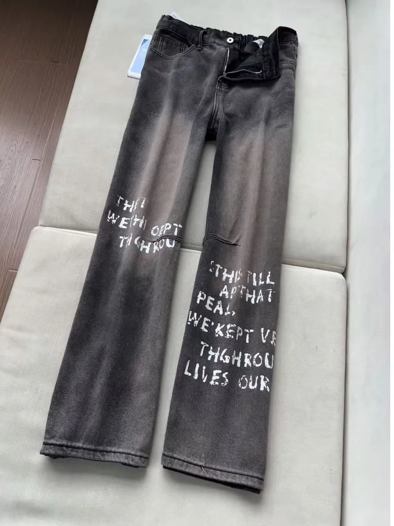 American Sle Cleanfit Loose Straight Leg Jeans Men's High Feeling Letter Print Spring Casual Wide Leg Trendy Pants
American Sle Cleanfit Loose Straight Leg Jeans Men's High Feeling Letter Print Spring Casual Wide Leg Trendy Pants