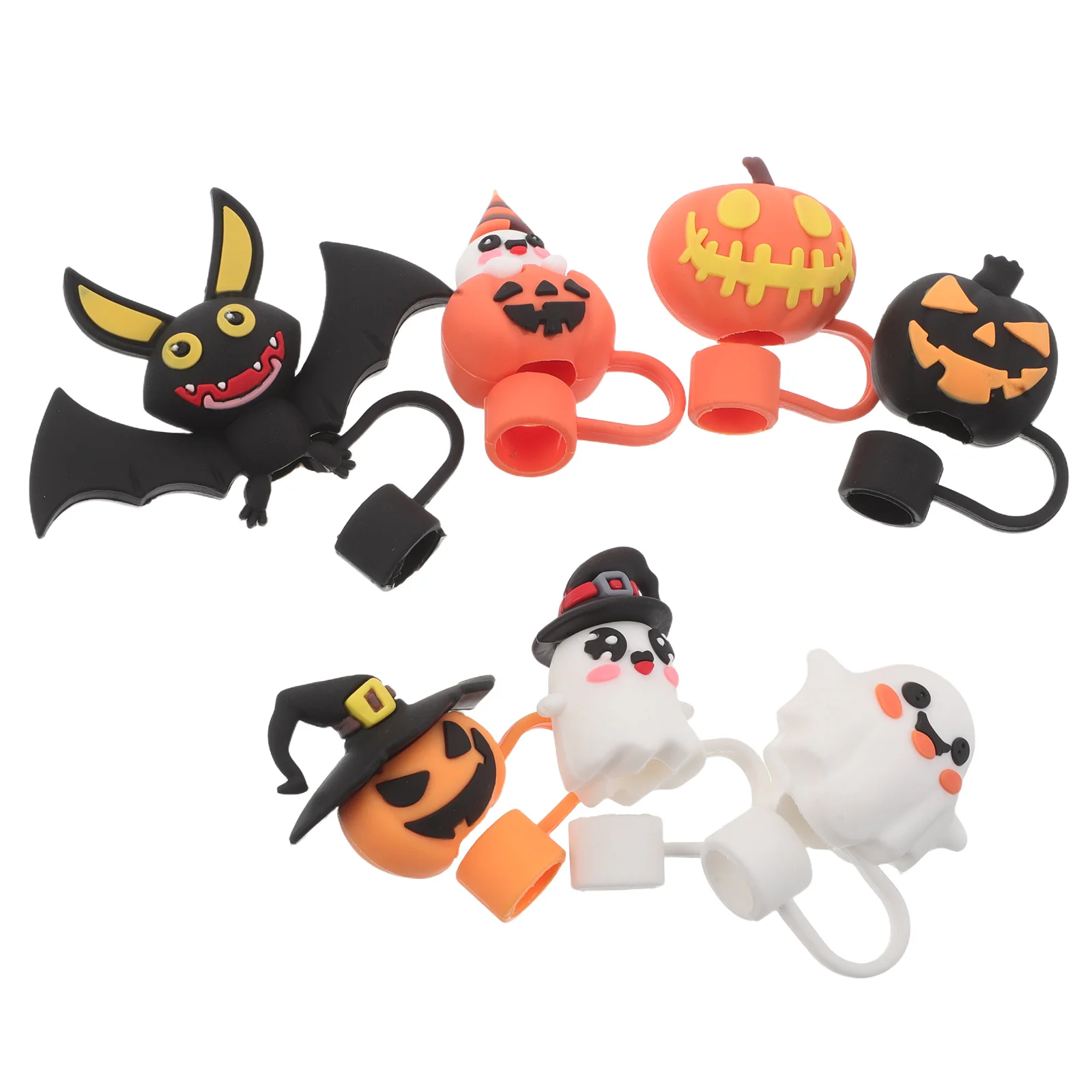 7 Pcs Straw Protection Cap Halloween Cover Cup and Skull Cute Ghost Covers Orange Caps
7 Pcs Straw Protection Cap Halloween Cover Cup and Skull Cute Ghost Covers Orange Caps