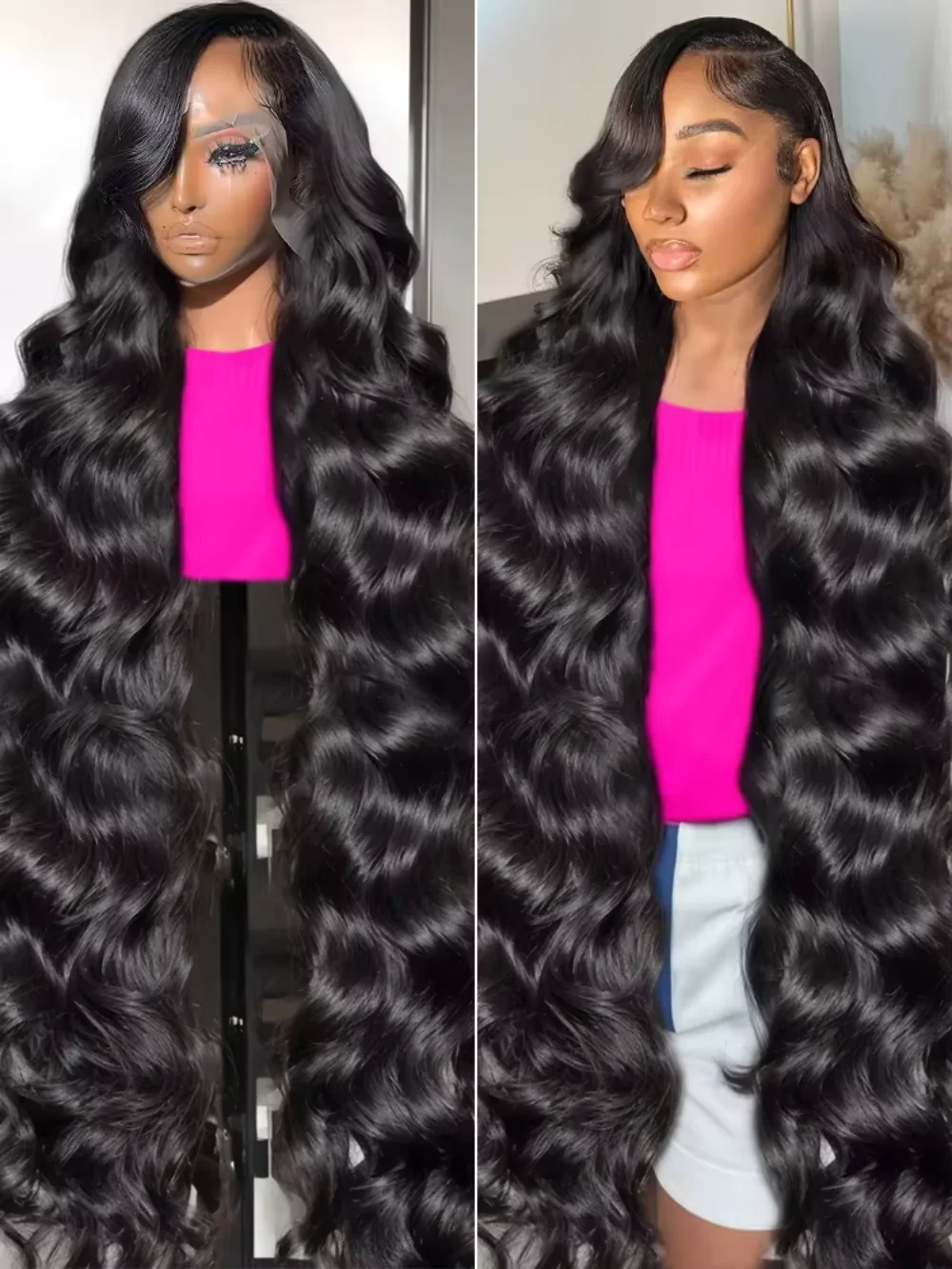Натуральный черный парик с волнистыми волосами 40-46 дюймов, 7x6 360 Frontal Wig, 220% высокая плотность, 13x4 13x6 HD Lace, парик из натуральных человеческих волос для женщин
Натуральный черный парик с волнистыми волосами 40-46 дюймов, 7x6 360 Frontal Wig, 220% высокая плотность, 13x4 13x6 HD Lace, парик из натуральных человеческих волос для женщин