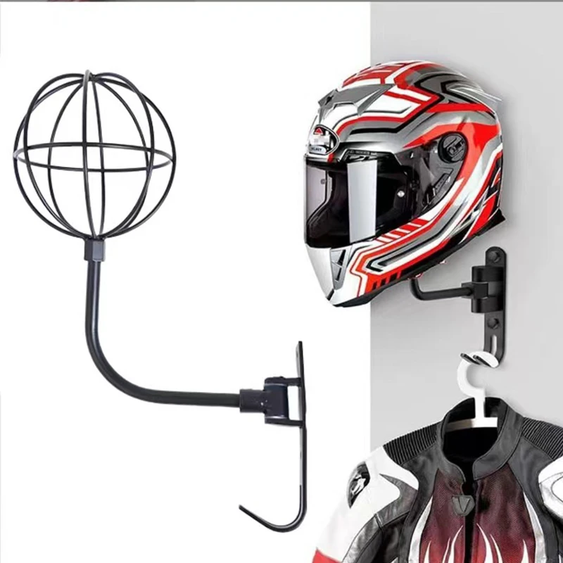 Motorcycle Helmet Rack Wall Mount Stain Steel Helmet Holder 180 Rotation Helmet Hanger with Double Hook Bike Helmet Holder
Motorcycle Helmet Rack Wall Mount Stain Steel Helmet Holder 180 Rotation Helmet Hanger with Double Hook Bike Helmet Holder