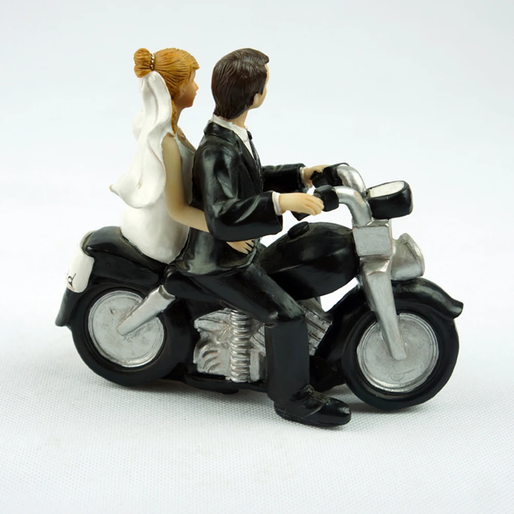 Bride and Groom Wedding Cake Topper Motorbike Bridal Toppers Decorations Figurine
Bride and Groom Wedding Cake Topper Motorbike Bridal Toppers Decorations Figurine