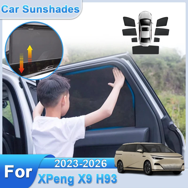 For XPeng X9 Accessories H93 2023 2024-2026 Full Coverage Auto Mesh Sun Visors Sunscreen Windowed Anti UV Sunshade Car Body Kits
For XPeng X9 Accessories H93 2023 2024-2026 Full Coverage Auto Mesh Sun Visors Sunscreen Windowed Anti UV Sunshade Car Body Kits