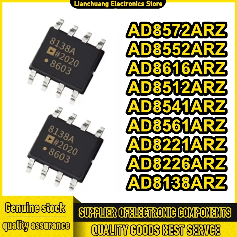 10PCS AD8552ARZ AD8561ARZ AD8572ARZ AD8616ARZ AD8138ARZ AD8221ARZ AD8226ARZ AD8512ARZ AD8541ARZ SOP=8 IC Chip in stock
10PCS AD8552ARZ AD8561ARZ AD8572ARZ AD8616ARZ AD8138ARZ AD8221ARZ AD8226ARZ AD8512ARZ AD8541ARZ SOP=8 IC Chip in stock