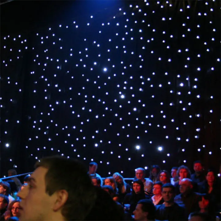 Hot Sale 4*6M LED Star Light Flexible Stage Curtain Customized Black Background White Blue Emitting Night Club Decorations DMX 
Hot Sale 4*6M LED Star Light Flexible Stage Curtain Customized Black Background White Blue Emitting Night Club Decorations DMX