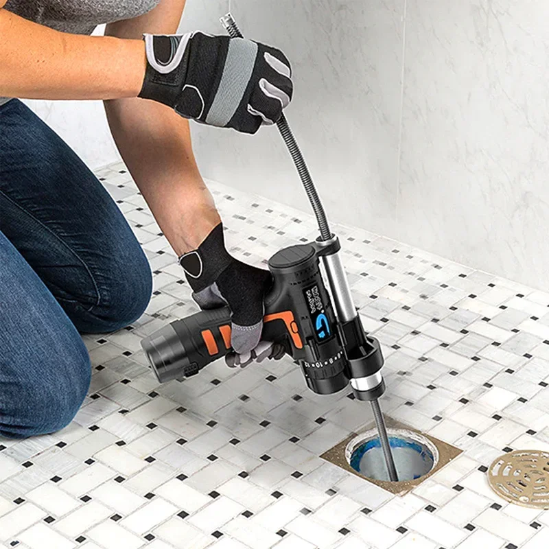 Home Electric Spring Type Pipe Dredge Machine Sewer Toilet Blockage Dredging Artifact Drain Clogging Cleaning Tool
Home Electric Spring Type Pipe Dredge Machine Sewer Toilet Blockage Dredging Artifact Drain Clogging Cleaning Tool