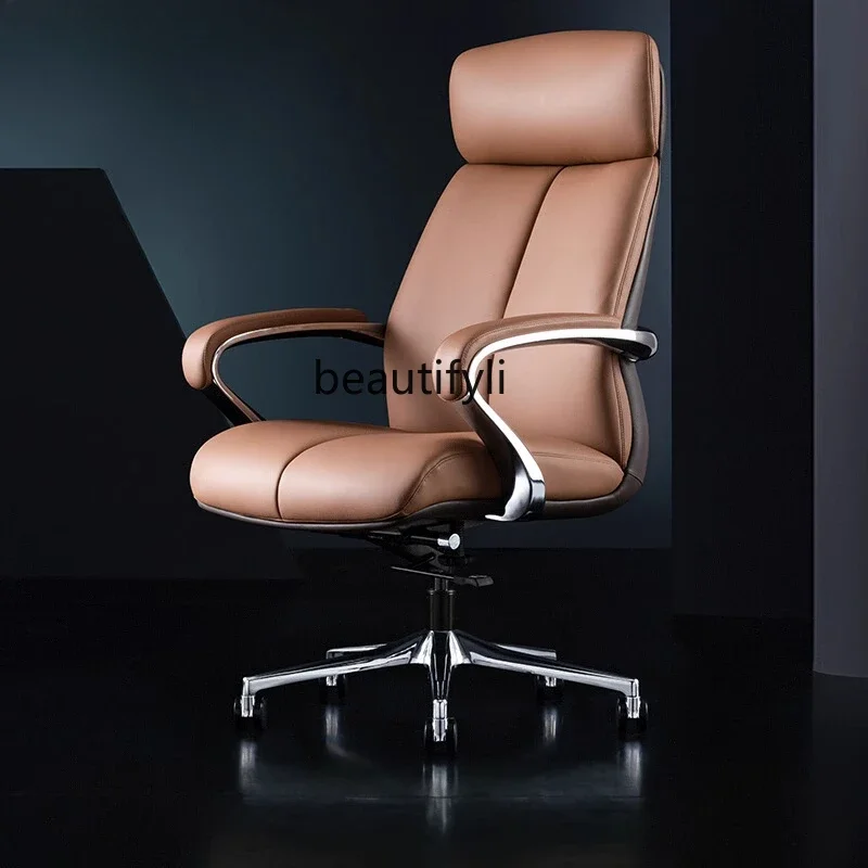 Italian leather boss office computer book chair cowhide big class president swivel chair
Italian leather boss office computer book chair cowhide big class president swivel chair