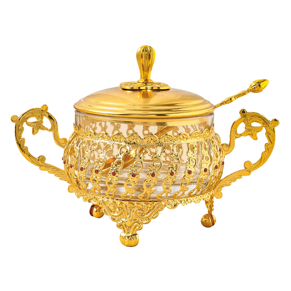 1 set Glass Sugar Cup Storage Container Candy Jar with Lid Gold Sealed Tea Jar Dry Food Storage Vintage Kitchen Glass Containers
1 set Glass Sugar Cup Storage Container Candy Jar with Lid Gold Sealed Tea Jar Dry Food Storage Vintage Kitchen Glass Containers