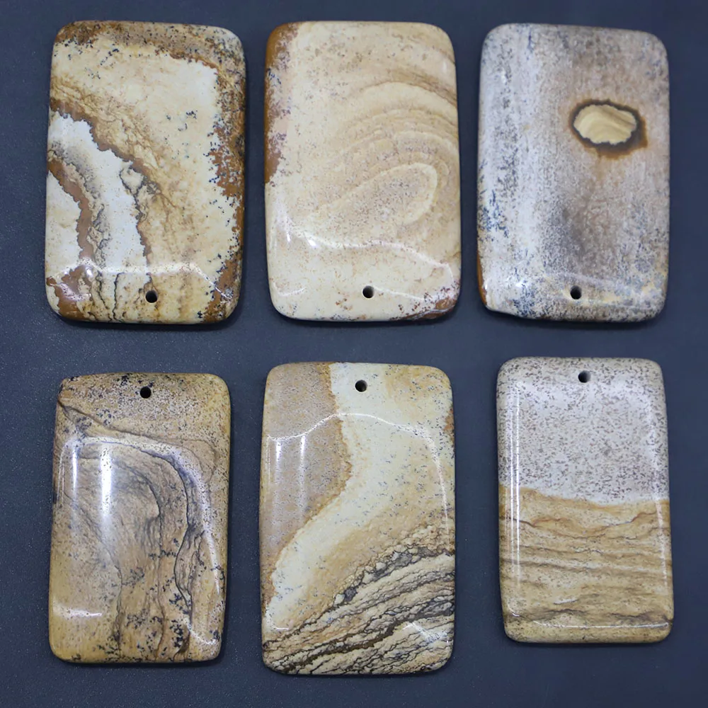 Fashion Natural Painted Stone Square Necklaces Pendants Reiki Charms Diy Jewelry Accessories Making Wholesale 6Pcs Free Shipping
Fashion Natural Painted Stone Square Necklaces Pendants Reiki Charms Diy Jewelry Accessories Making Wholesale 6Pcs Free Shipping
