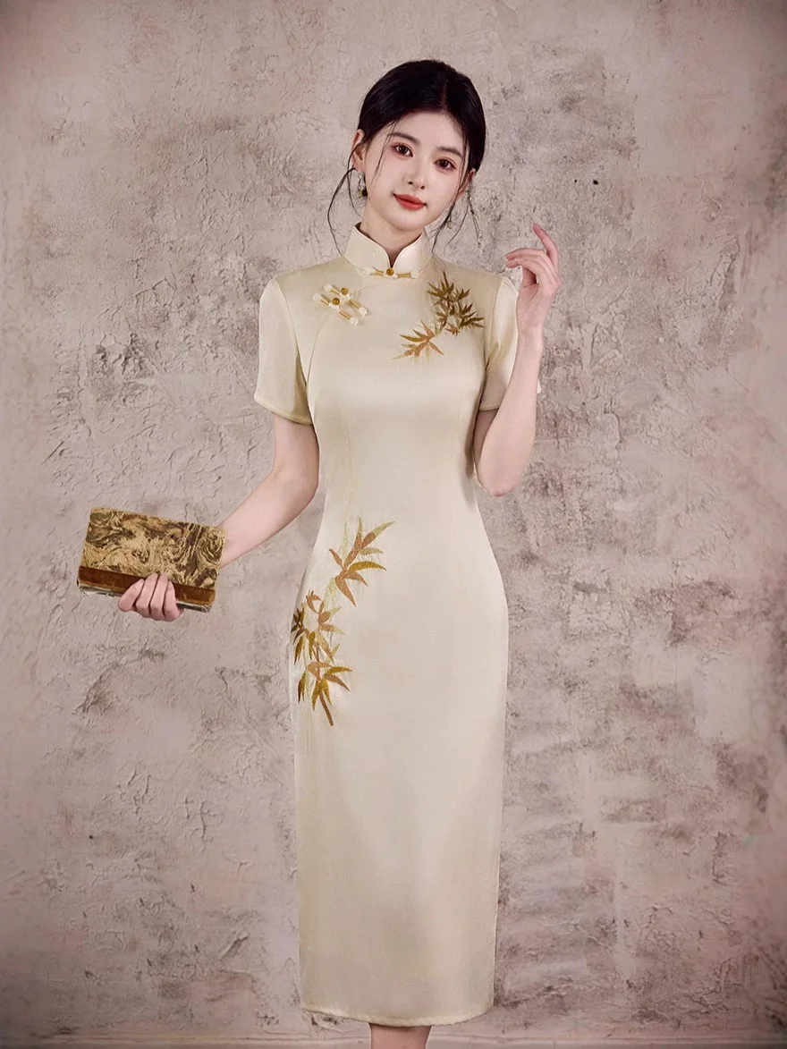 Весна/Лето 2023, новое черное модное утягивающее платье Cheongsam с принтом, улучшенное китайское платье Hanfu с разрезом, Vestidos
Весна/Лето 2023, новое черное модное утягивающее платье Cheongsam с принтом, улучшенное китайское платье Hanfu с разрезом, Vestidos