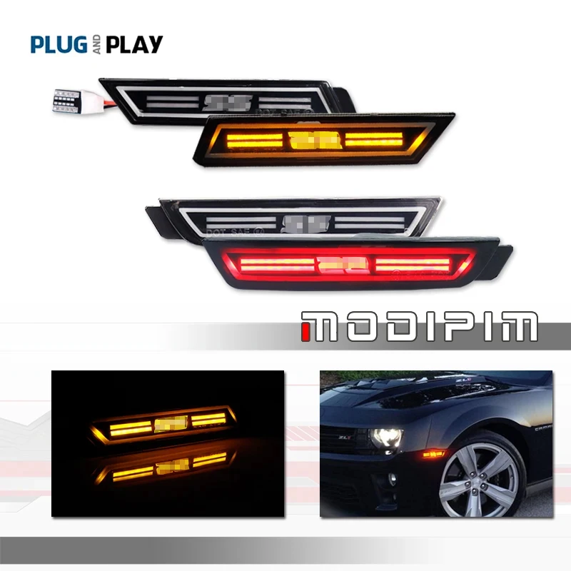 Amber/White/Red LED SS Logo Front / Rear Bumper Side Marker Turn Signal Lights For Chevrolet Camaro 2010-2015 Fender Flare Light
Amber/White/Red LED SS Logo Front / Rear Bumper Side Marker Turn Signal Lights For Chevrolet Camaro 2010-2015 Fender Flare Light