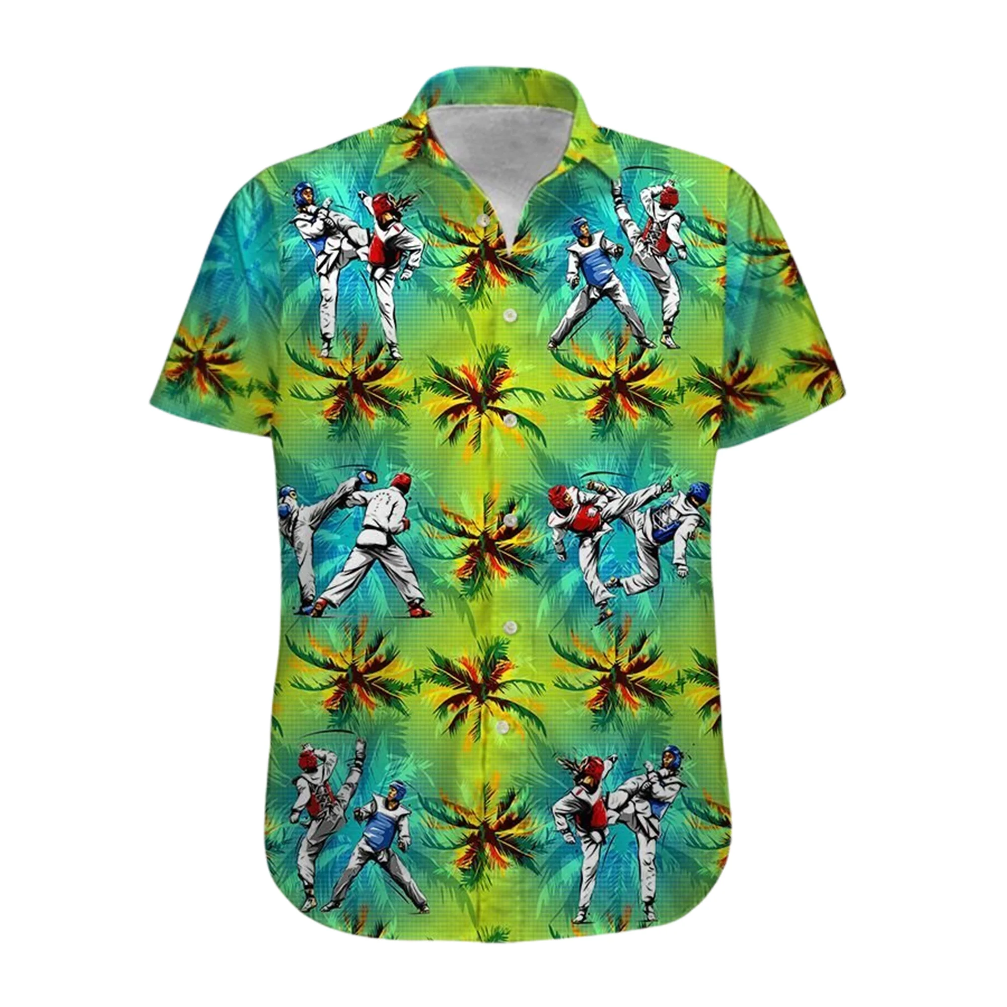 TAEKWONDO Colorful 3D Printed Mens Hawaiian Aloha Shirts Male Luxury Camisa Summer Beach T-Shirt Holiday Unisex Fashion Tee Top
TAEKWONDO Colorful 3D Printed Mens Hawaiian Aloha Shirts Male Luxury Camisa Summer Beach T-Shirt Holiday Unisex Fashion Tee Top