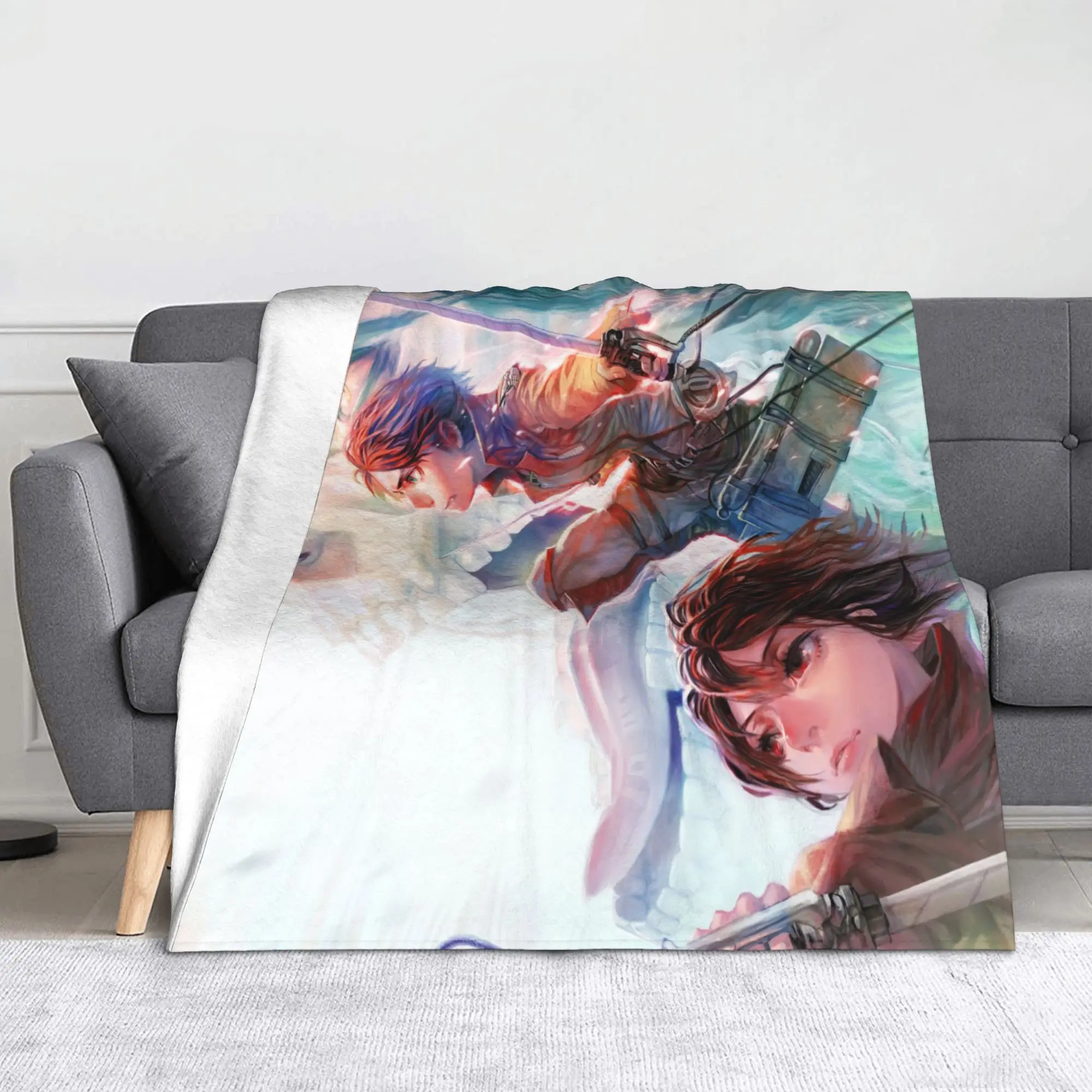 Шерстяное одеяло Shingeki no Kyojin японского аниме Ackerman Eren Levi забавные пледы для дома 200x150 см одеяло
Шерстяное одеяло Shingeki no Kyojin японского аниме Ackerman Eren Levi забавные пледы для дома 200x150 см одеяло