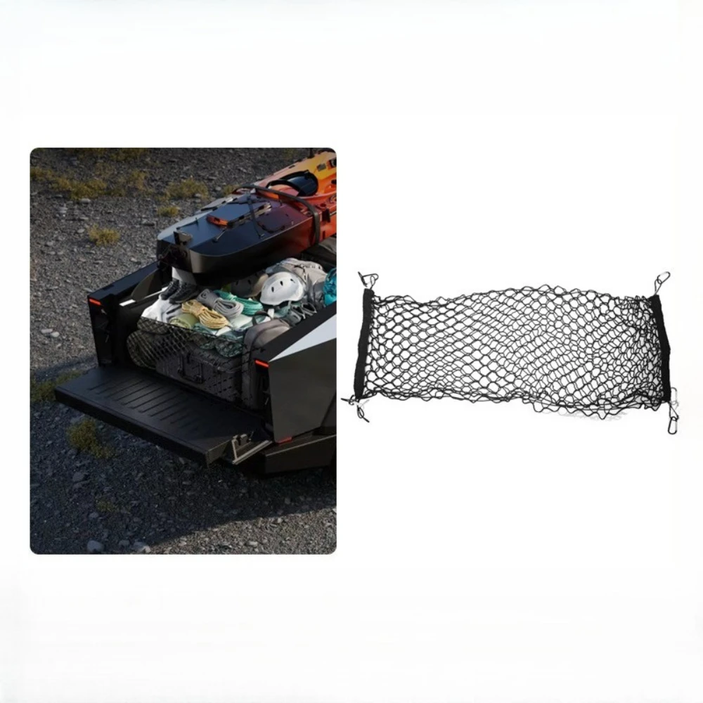 For Tesla Cybertruck 2024-2026 Trunk Cargo Mesh Net Pickup Bed with Strong Metal Hook Cargo Net Storage Organizer
For Tesla Cybertruck 2024-2026 Trunk Cargo Mesh Net Pickup Bed with Strong Metal Hook Cargo Net Storage Organizer