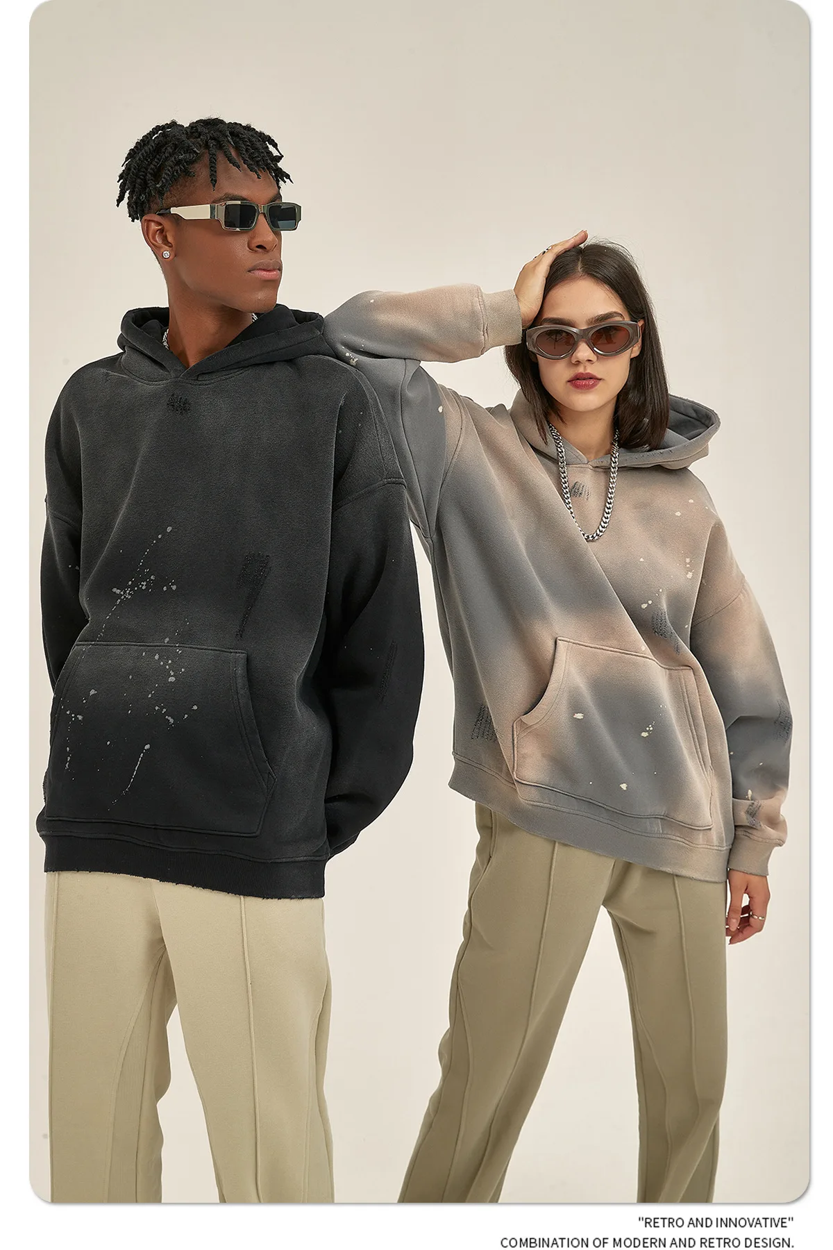 Autumn Men's Horsehair Hoodie Distressed Ripped Edge Retro Washed Streetwear Oversized Casual Pullover
Autumn Men's Horsehair Hoodie Distressed Ripped Edge Retro Washed Streetwear Oversized Casual Pullover