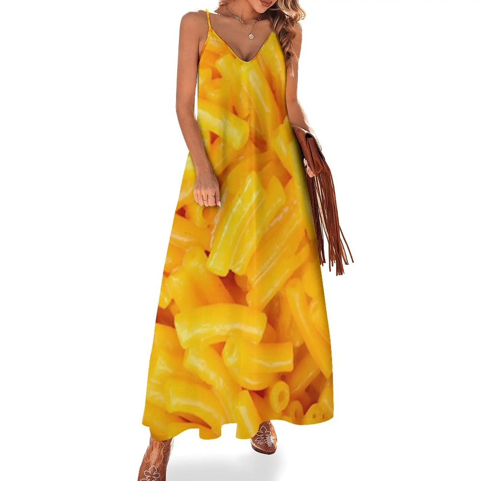 Mac Cheese Sleeveless Dress Women's dress long dress women Long veiled dresses beach outfits for women
Mac Cheese Sleeveless Dress Women's dress long dress women Long veiled dresses beach outfits for women