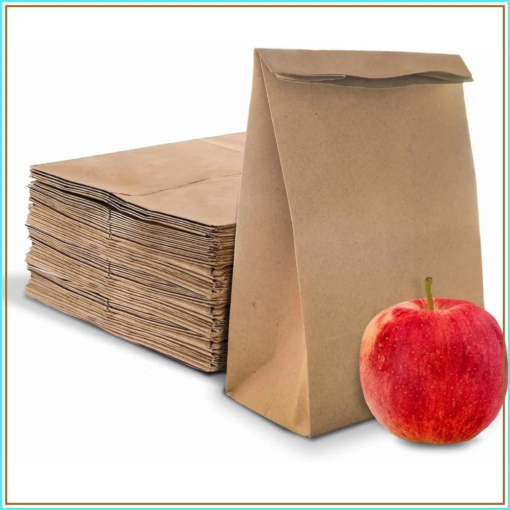 100 Count Kraft Brown Paper Lunch Bags, 4 Lb Capacity - Eco-Friendly Disposable Snack Sacks for Sandwiches, Crafts & Parties
100 Count Kraft Brown Paper Lunch Bags, 4 Lb Capacity - Eco-Friendly Disposable Snack Sacks for Sandwiches, Crafts & Parties