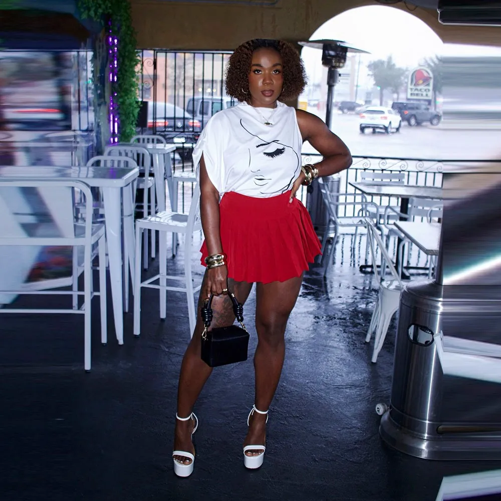 Christmas Red Short Skirt Without Top Draked Preppy Style Teens Homecoming Wear Birthday Outfit Sexy Girls Evening Night Skirt
Christmas Red Short Skirt Without Top Draked Preppy Style Teens Homecoming Wear Birthday Outfit Sexy Girls Evening Night Skirt