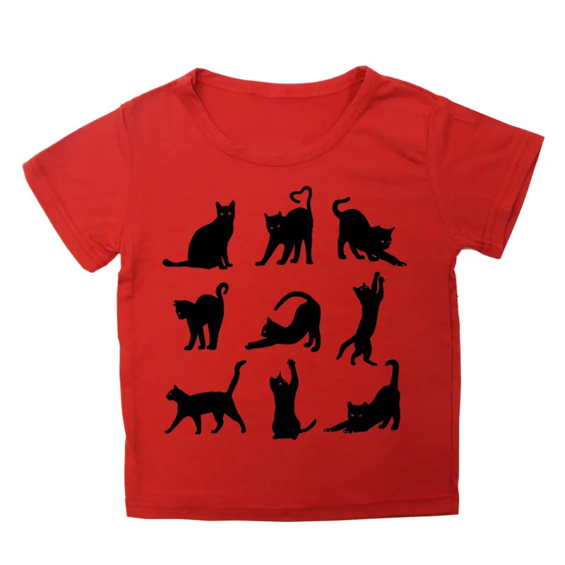 A Trendy Short-sleeved Summer Thin Neutral T-shirt with Cute Cat Prints for Children Girl Clothes Boys Clothes
A Trendy Short-sleeved Summer Thin Neutral T-shirt with Cute Cat Prints for Children Girl Clothes Boys Clothes
