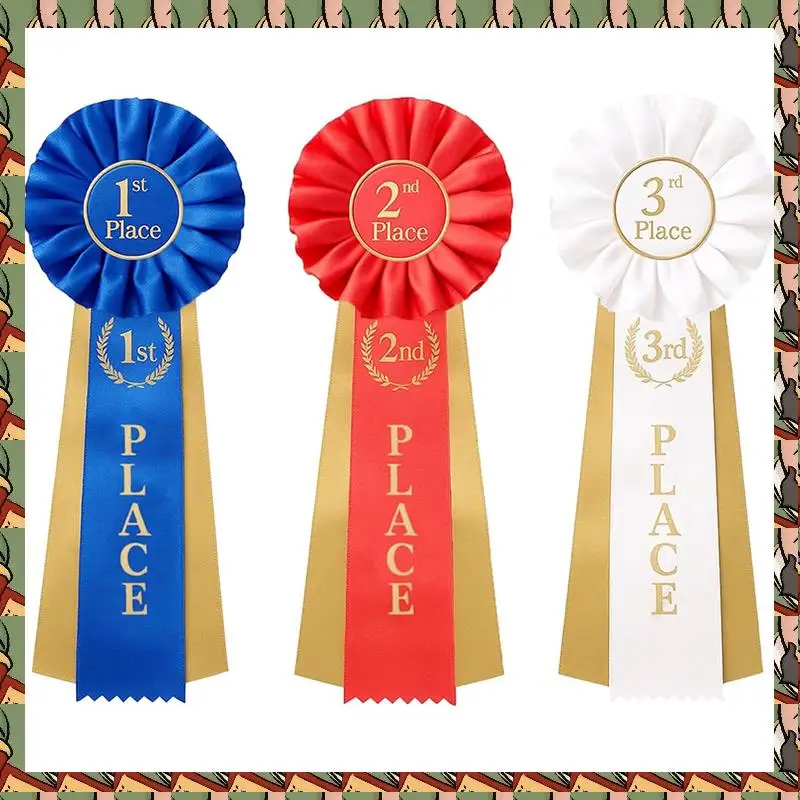 ATM2 Award Ribbon Rosette Set(3 PCS), 1St 2Nd 3Rd Place Ribbon, Satin Material For Winners Victory Particpation
ATM2 Award Ribbon Rosette Set(3 PCS), 1St 2Nd 3Rd Place Ribbon, Satin Material For Winners Victory Particpation