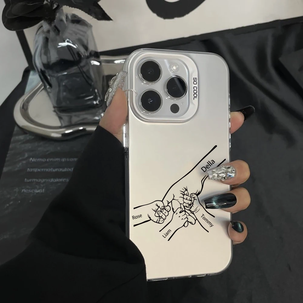 Customized Name Phone case with Family Birthday Gift for Mom and Children Hand-in-Hand for iPhone 17 16 15 14 13 12 11 Pro Max
Customized Name Phone case with Family Birthday Gift for Mom and Children Hand-in-Hand for iPhone 17 16 15 14 13 12 11 Pro Max