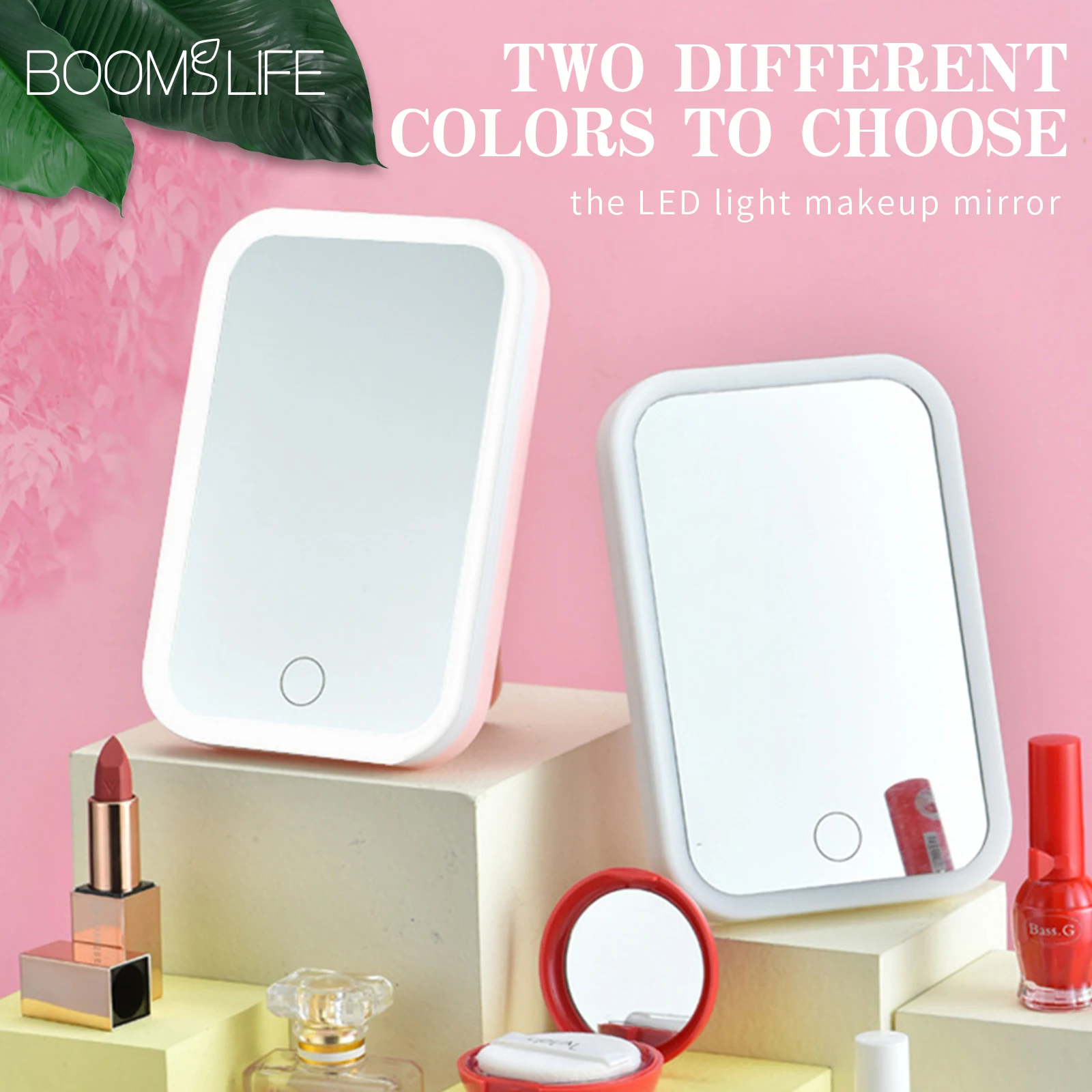 LED Makeup Mirror with Lights 3 Colors Touch Screen Portable Vanity Mirror Standing Folding Led Compact Cosmetics Mirror
LED Makeup Mirror with Lights 3 Colors Touch Screen Portable Vanity Mirror Standing Folding Led Compact Cosmetics Mirror