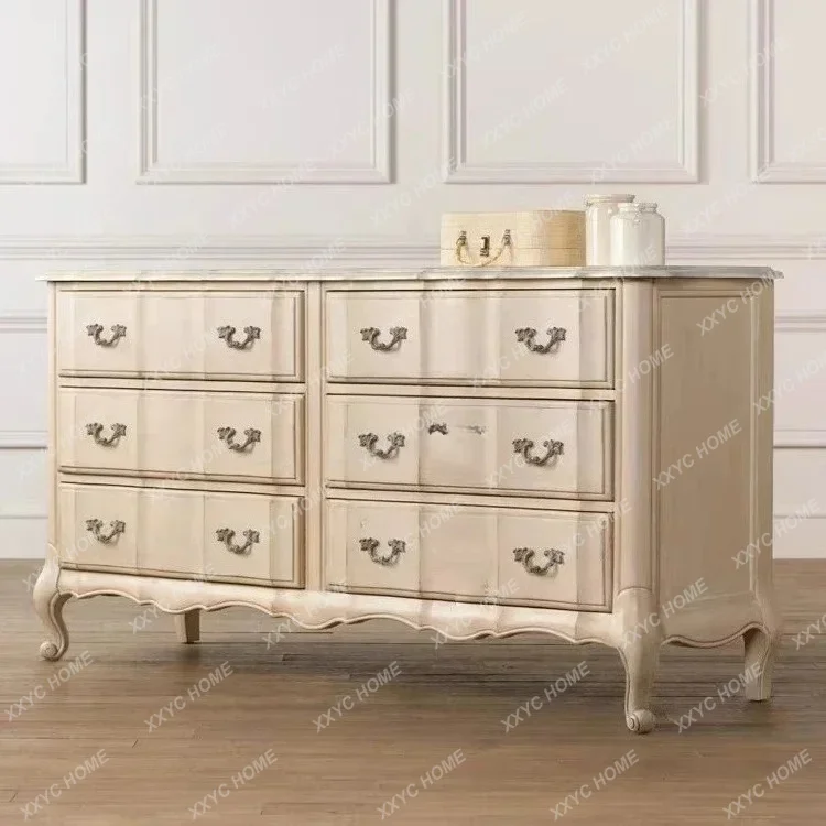 L country solid wood old six-chest cabinet foyer modern simple dresser bedroom side cabinet
L country solid wood old six-chest cabinet foyer modern simple dresser bedroom side cabinet